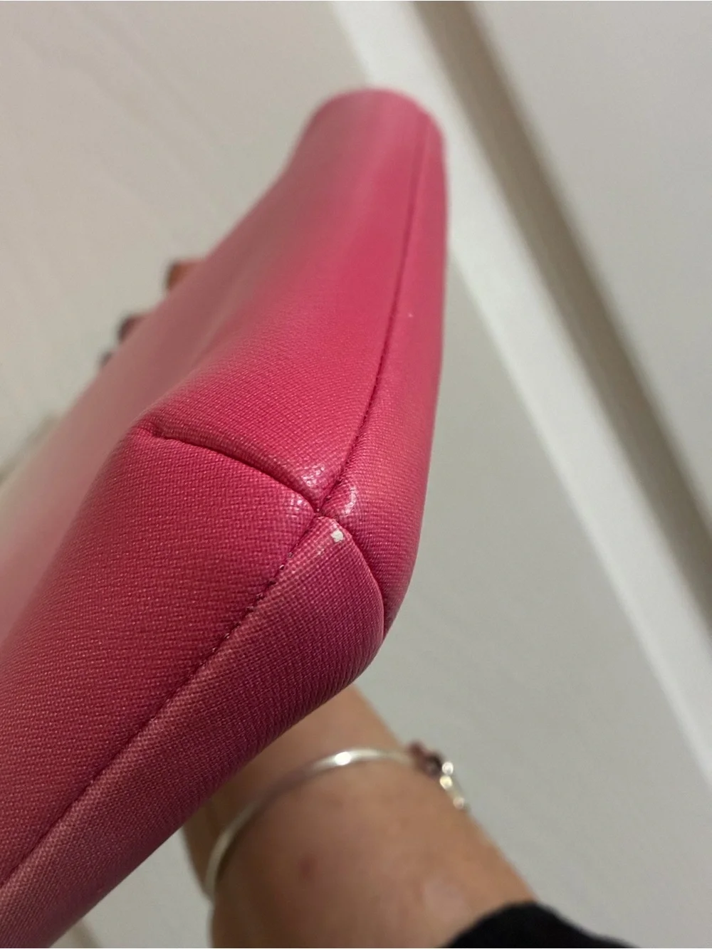 Coach Ombre Pink and Cream Leather Tote